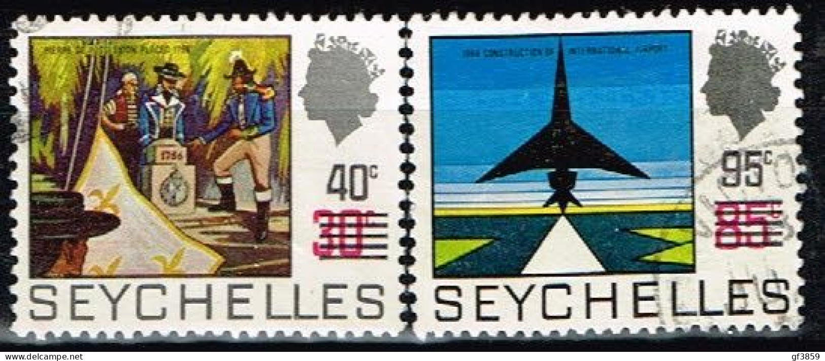 SEYCHELLES / Oblitérés / Used / 1972 - Série Courante Surchargés - Seychellen (...-1976)