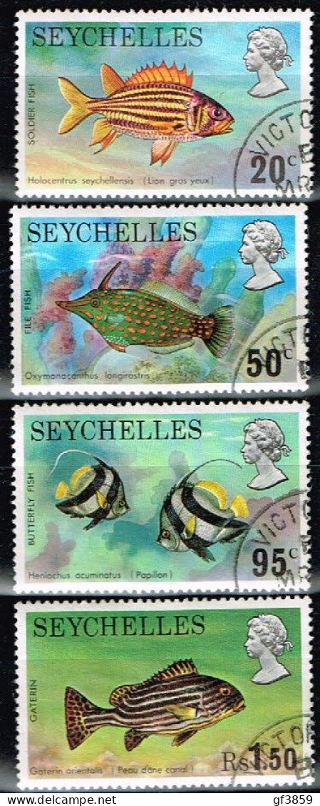SEYCHELLES / Oblitérés / Used / 1974 - Poissons - Seychelles (...-1976)