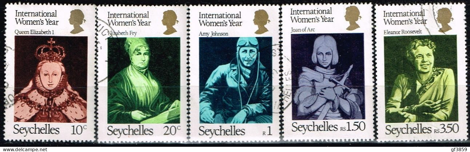 SEYCHELLES / Oblitérés / Used / 1975 - Année Internationale De La Femme - Seychelles (...-1976)