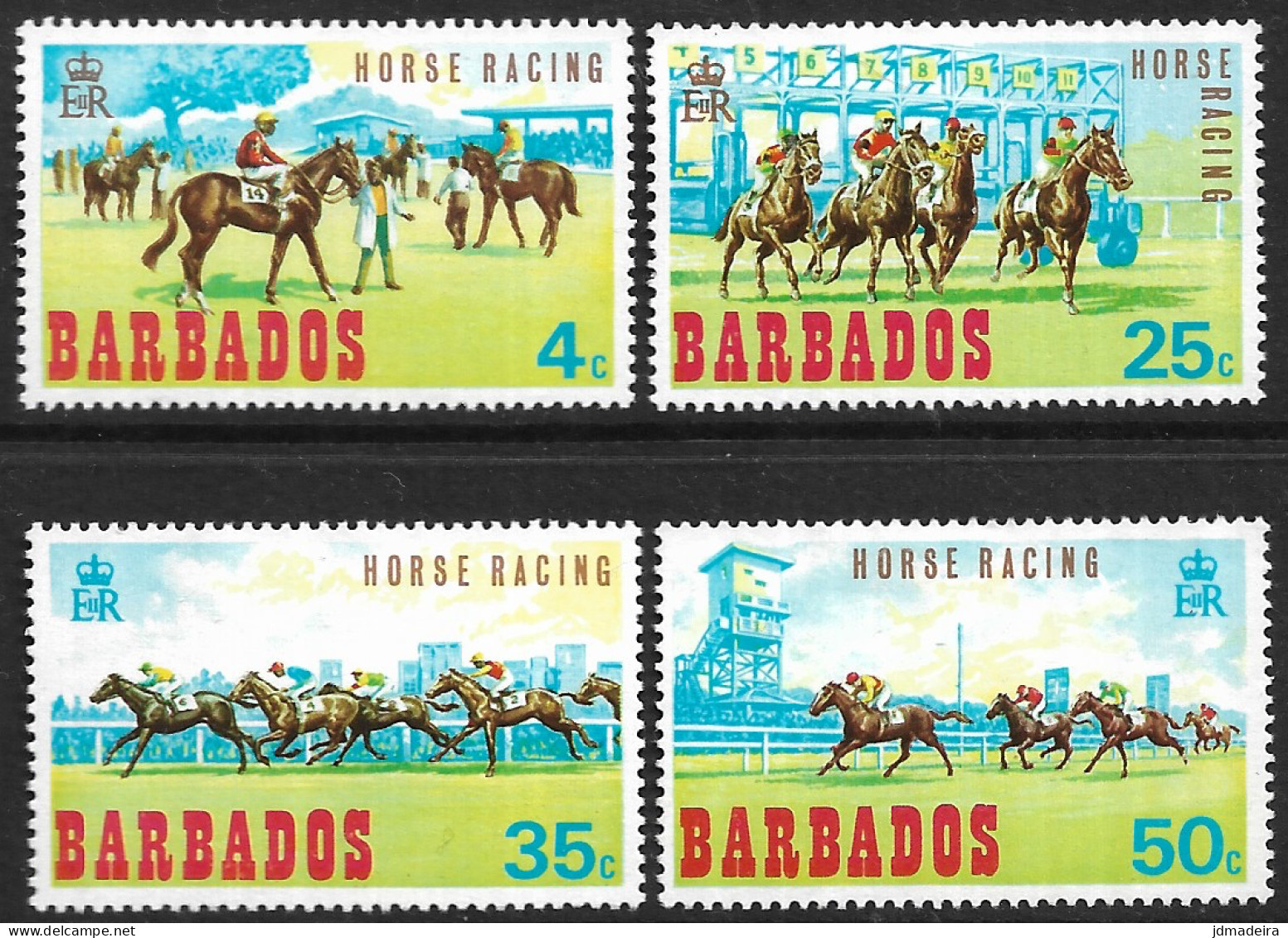 Barbados – 1969 Horse Racing Mint Set - Barbados (...-1966)