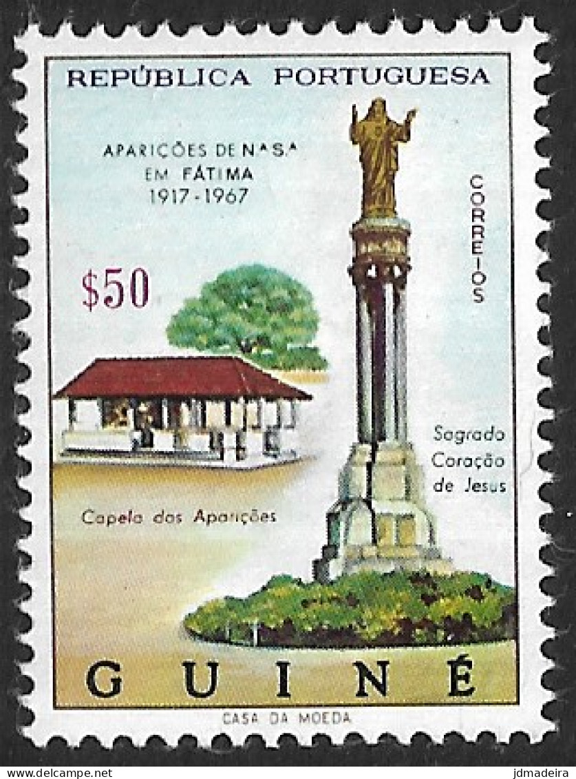 Portuguese Guine – 1967 Our Lady Of Fátima Mint Stamp - Portugees Guinea