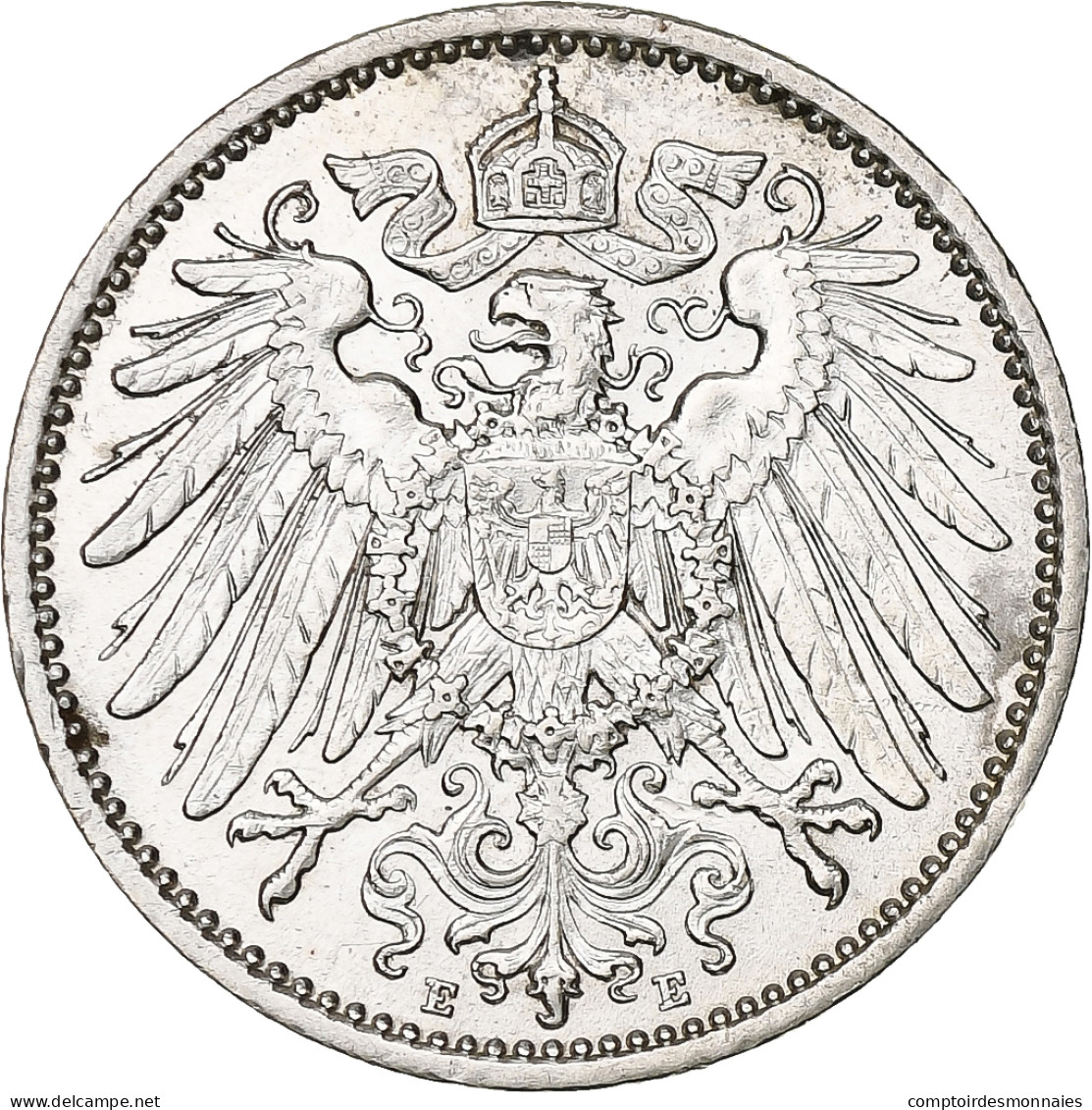 Monnaie, GERMANY - EMPIRE, Wilhelm II, Mark, 1911, Muldenhütten, SUP, Argent - 1 Mark