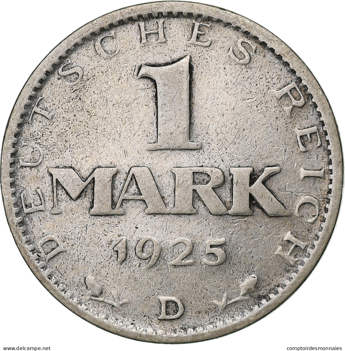 Allemagne, République De Weimar, Mark, 1925, Munich, Argent, TB, KM:42 - 1 Marco & 1 Reichsmark