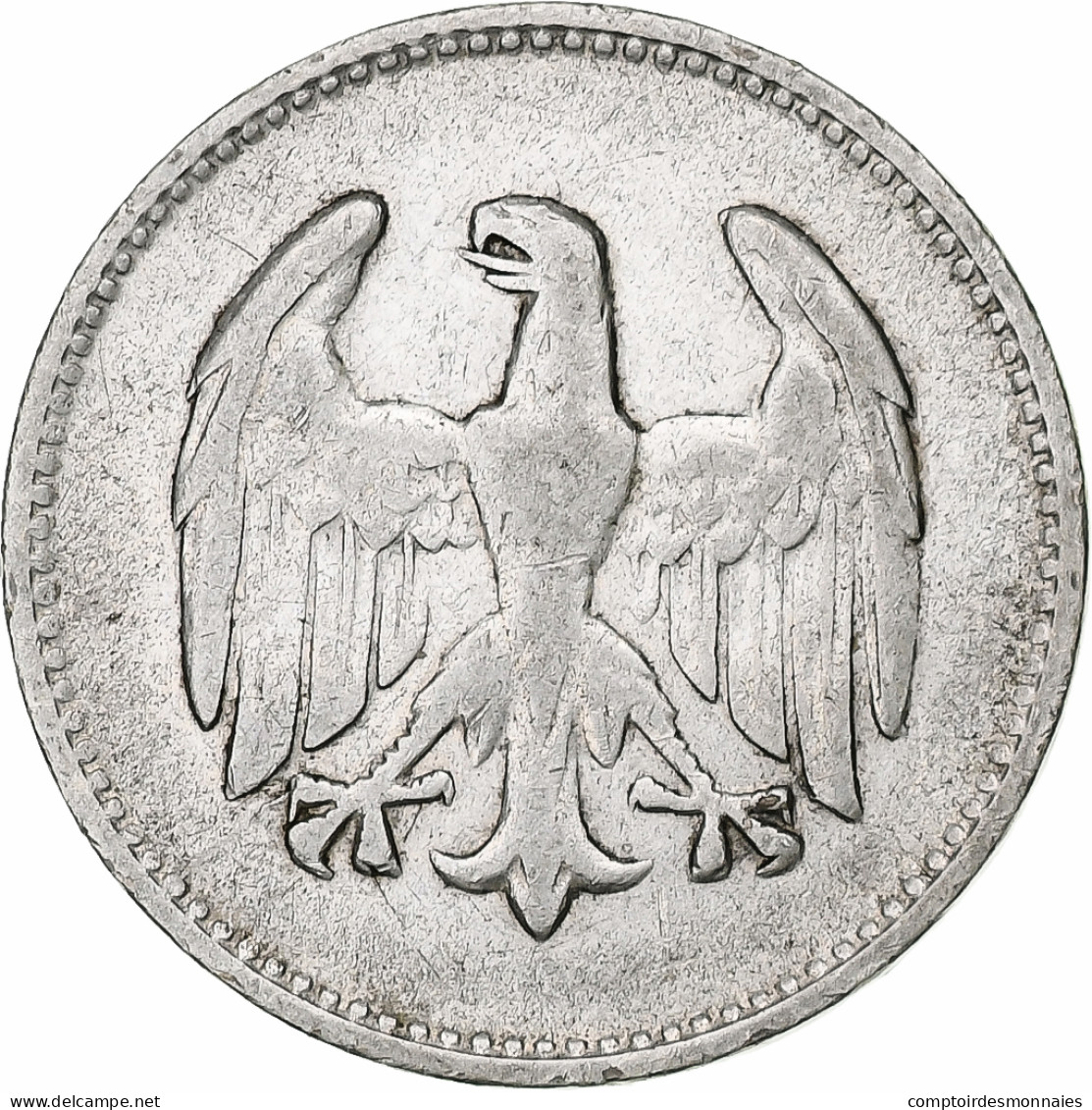 Allemagne, République De Weimar, Mark, 1924, Karlsruhe, Argent, TB+, KM:42 - 1 Mark & 1 Reichsmark