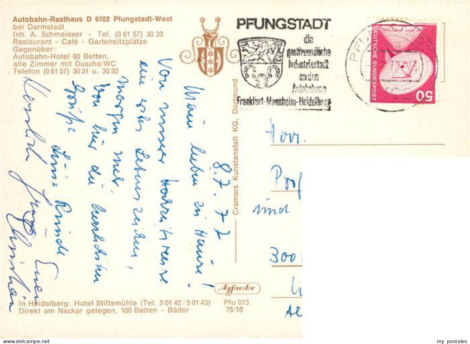 73871966 Pfungstadt BAB Rasthaus Pfungstadt West  Pfungstadt - Pfungstadt