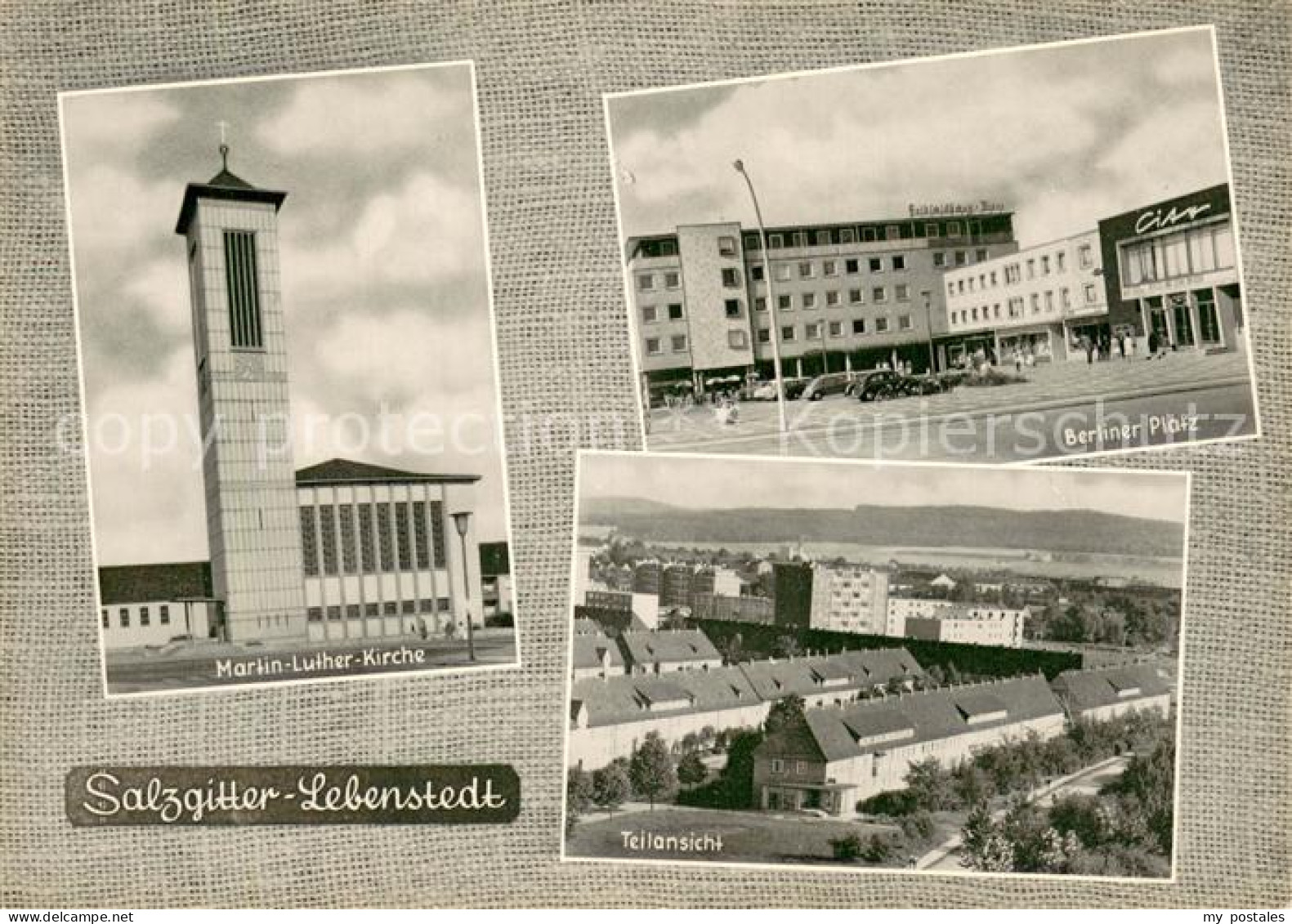 73731000 Lebenstedt Salzgitter Martin Luther Kirche Berliner Platz Teilansicht L - Salzgitter