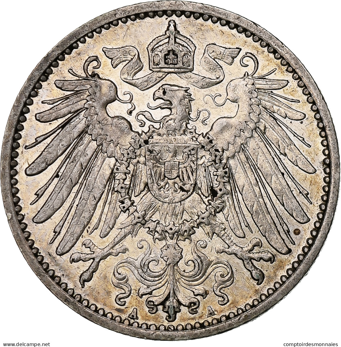Empire Allemand, Wilhelm II, Mark, 1915, Berlin, Argent, SUP+, KM:14 - 1 Mark