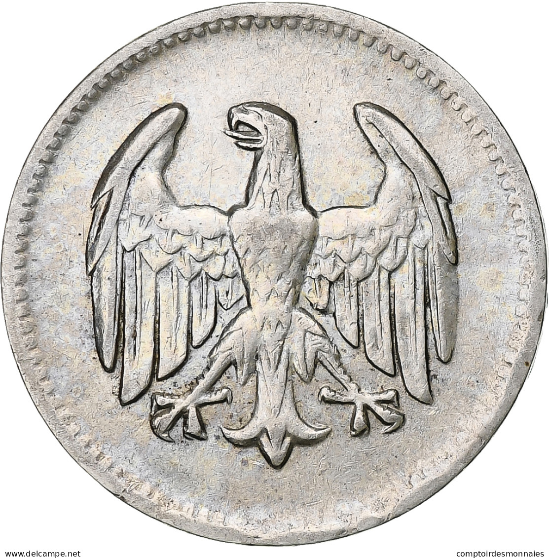 Allemagne, République De Weimar, Mark, 1924, Hambourg, Argent, TTB, KM:42 - 1 Mark & 1 Reichsmark