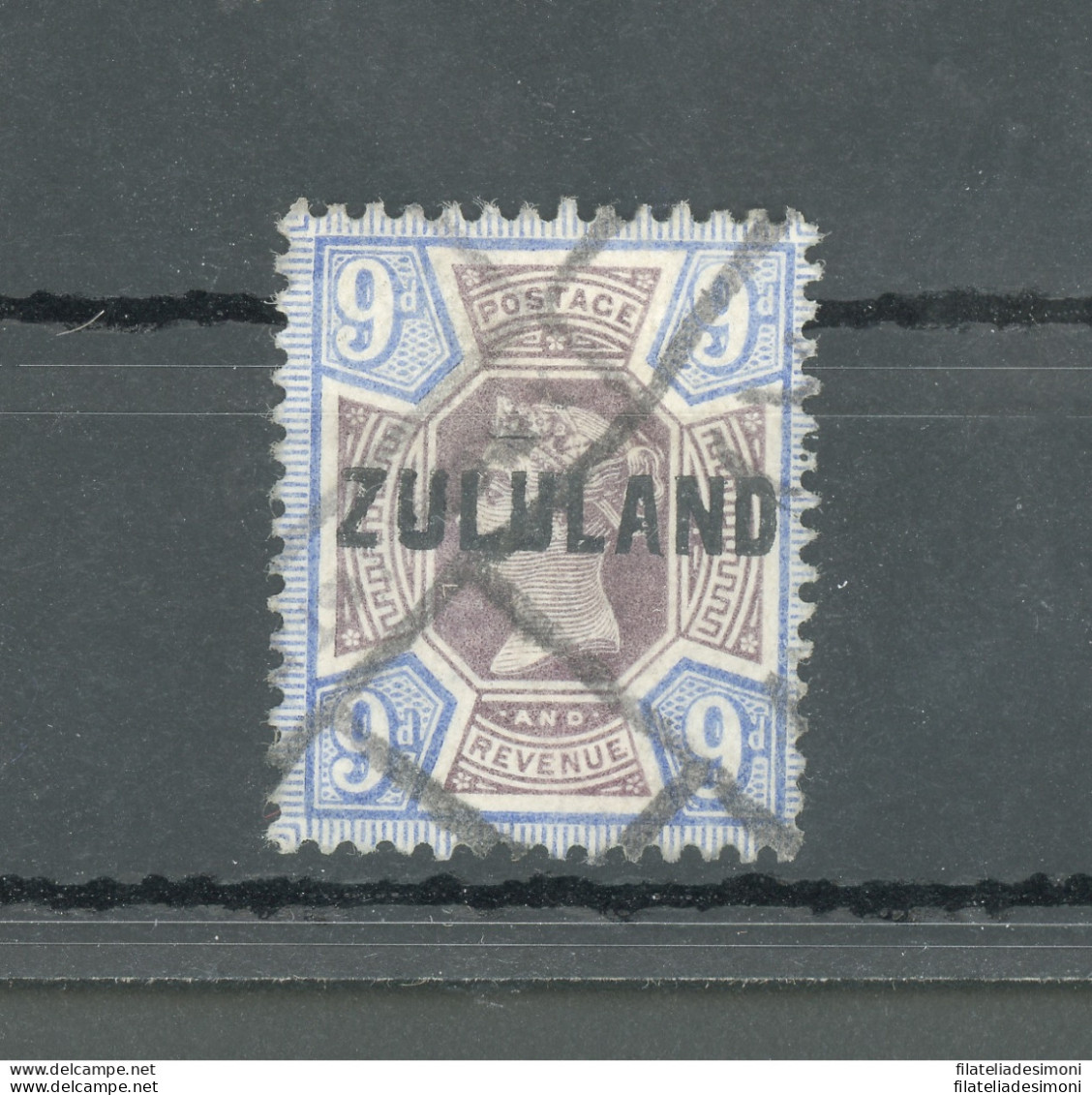 1888-93 Zululand - South Africa - Stanley Gibbons N. 9 - 9d. Dull Purple And Blue - Usato - Sonstige & Ohne Zuordnung