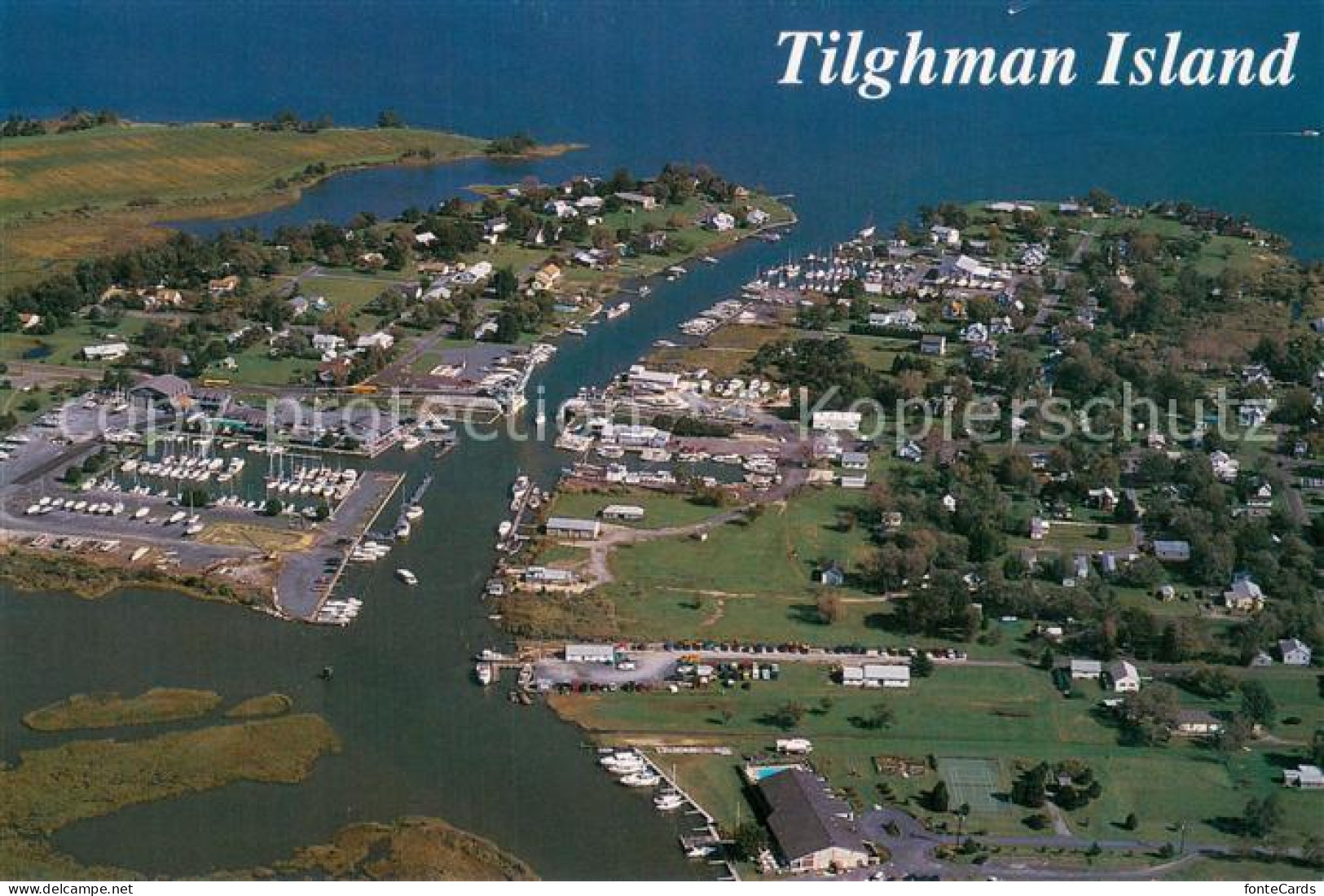 73744648 Tilghman Fliegeraufnahme Eastern Shore Town  - Autres & Non Classés