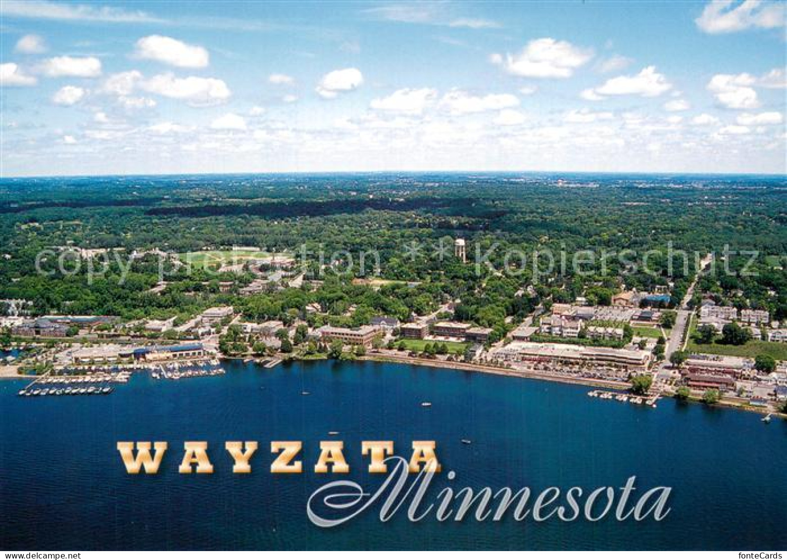 73744620 Wayzata_Minnesota On The Shores Of Lake Minnetonka Aerial View - Autres & Non Classés