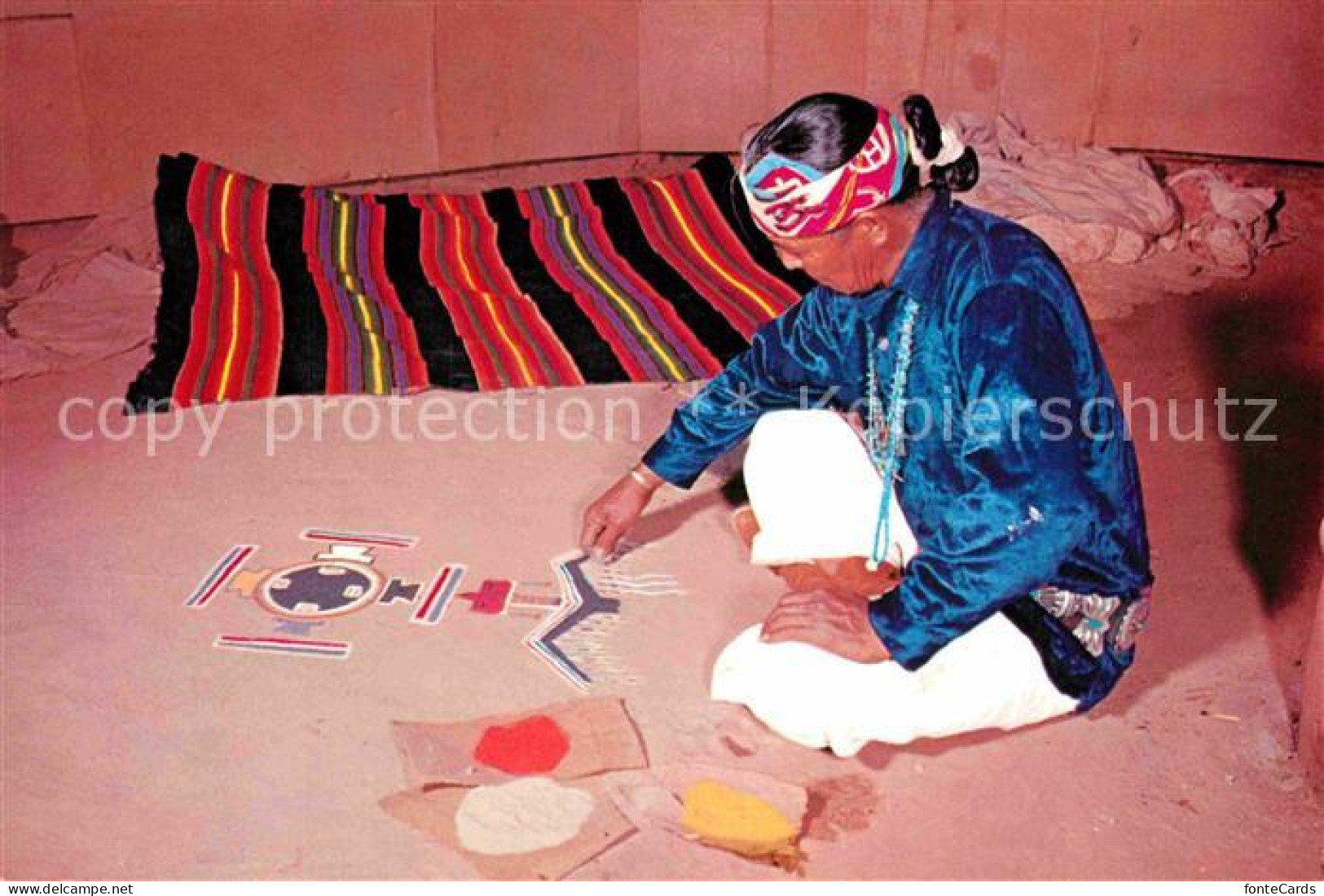 72889187 Navajo Sand Painter Indianer - Autres & Non Classés