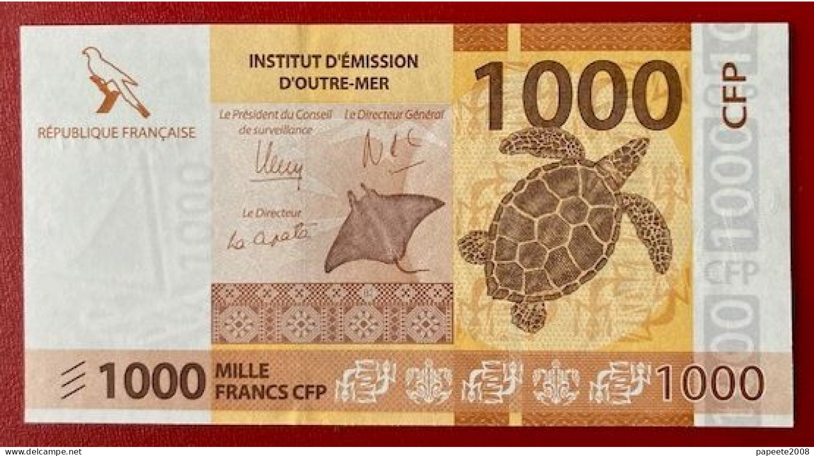 Nouvelle Calédonie - 1000 FCFP - 2014 - 1er Jeu De Signatures / Noyer-de Seze-La Cognata - Neuf / Jamais Circulé - French Pacific Territories (1992-...)