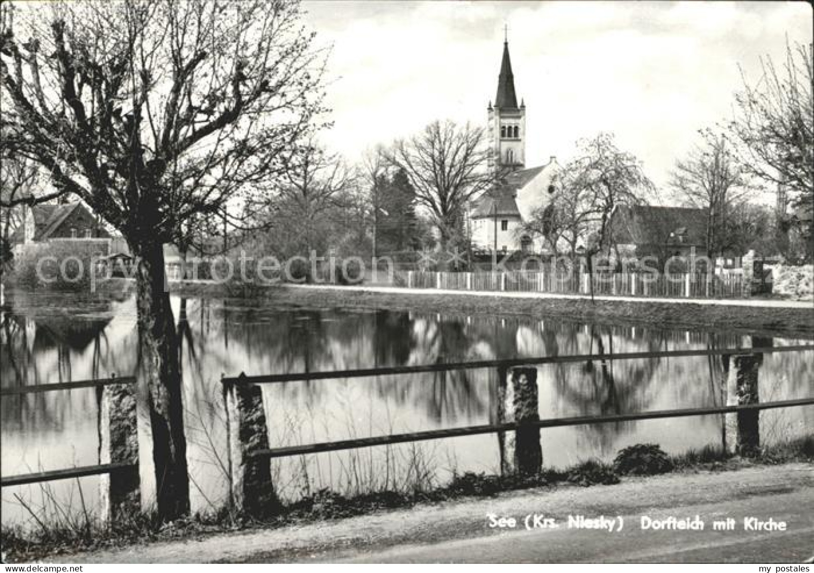 71999661 See Niesky Dorfteich Mit Kirche See Niesky - Niesky