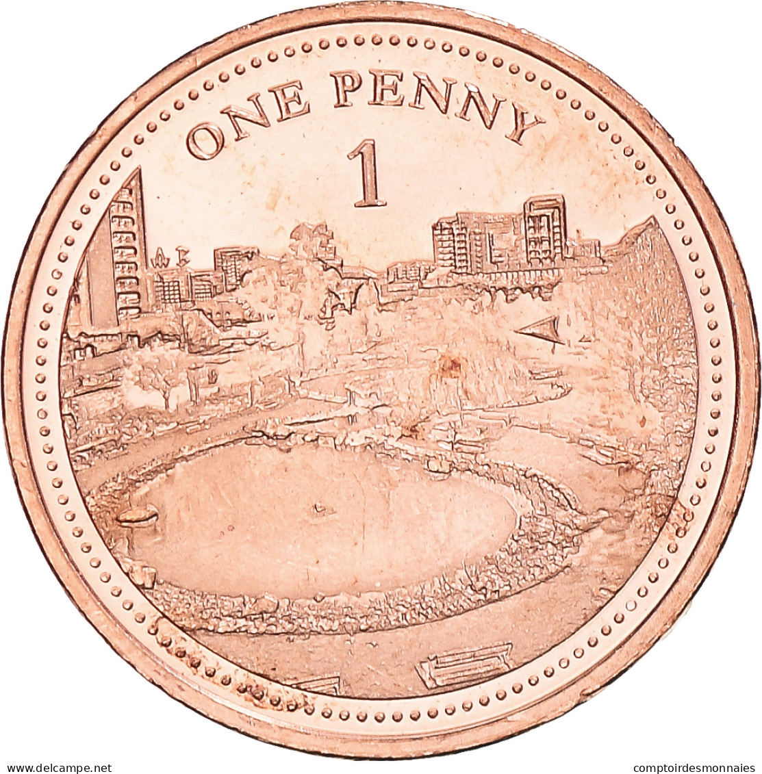 Monnaie, Gibraltar, Penny, 2020, Pobjoy Mint, Commonwealth Park, SPL, Acier - Gibraltar