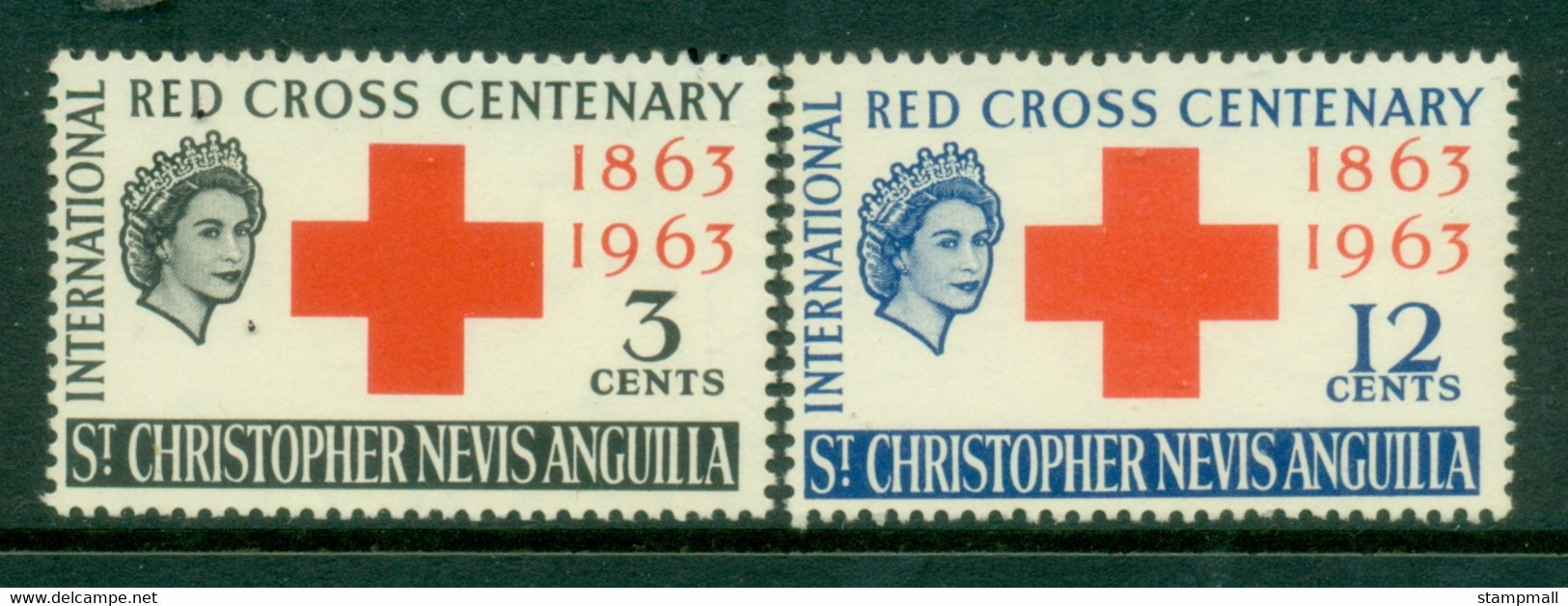 St Christopher Nevis Anguilla 1963 Red Cross Centenary MUH - St.Christopher, Nevis En Anguilla (...-1980)