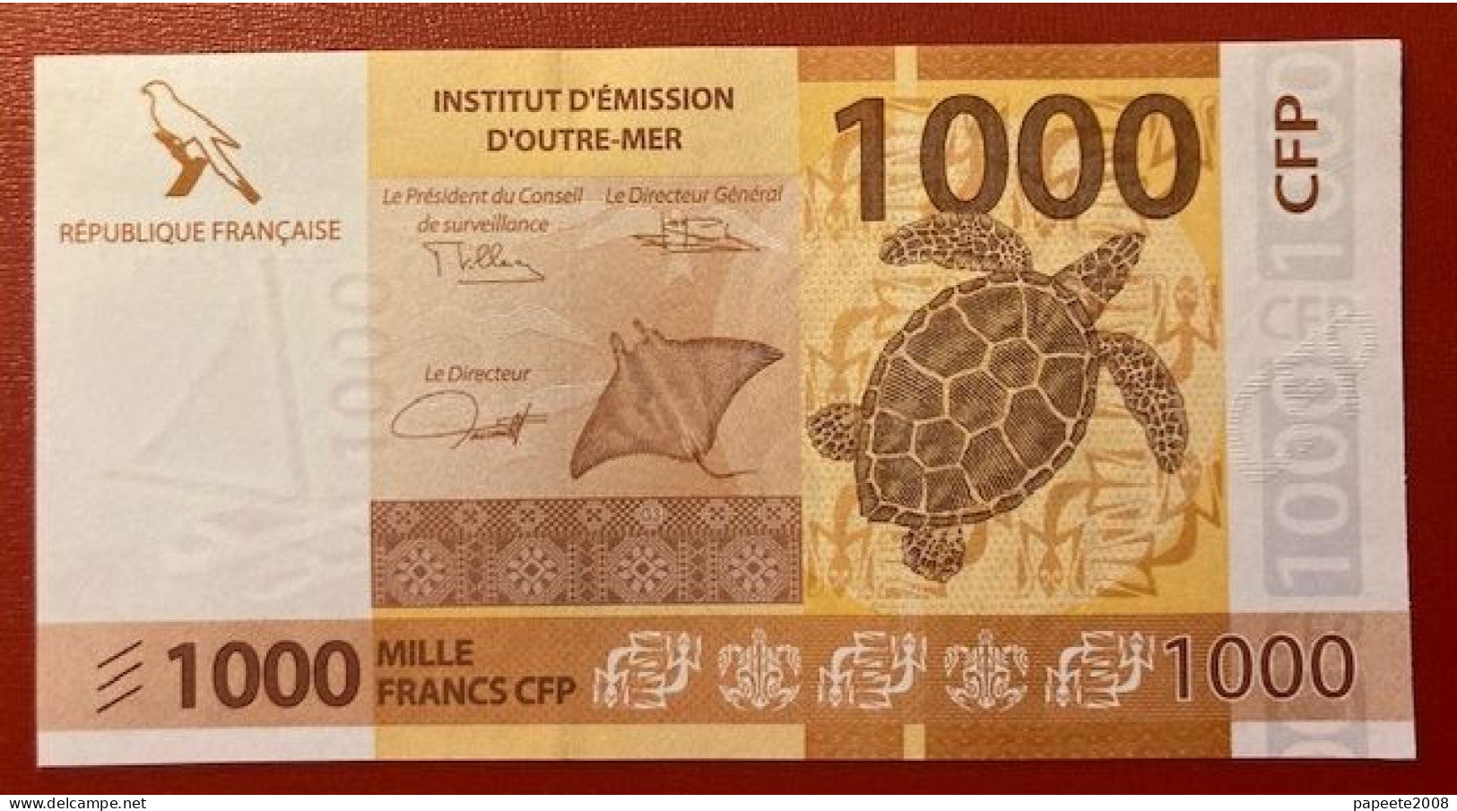 Polynésie Française - 1000 FCFP - 2023 - 3ème Jeu De Signatures - Neufs / Jamais Circulés - Territoires Français Du Pacifique (1992-...)