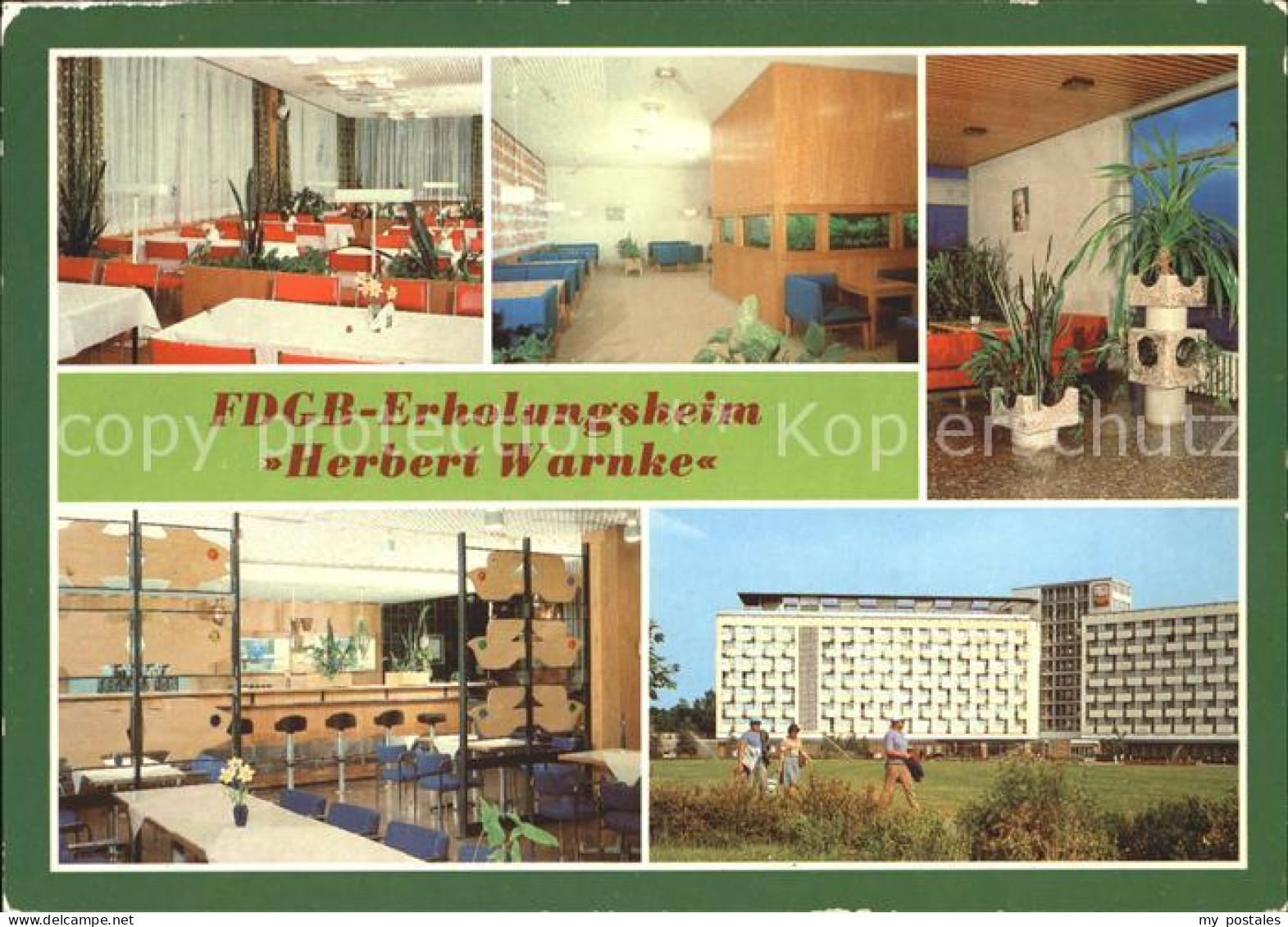 71990490 Waren Klink Erholungsheim Herbert Warnke Grosses Restaurant Klubraum Wa - Waren (Mueritz)
