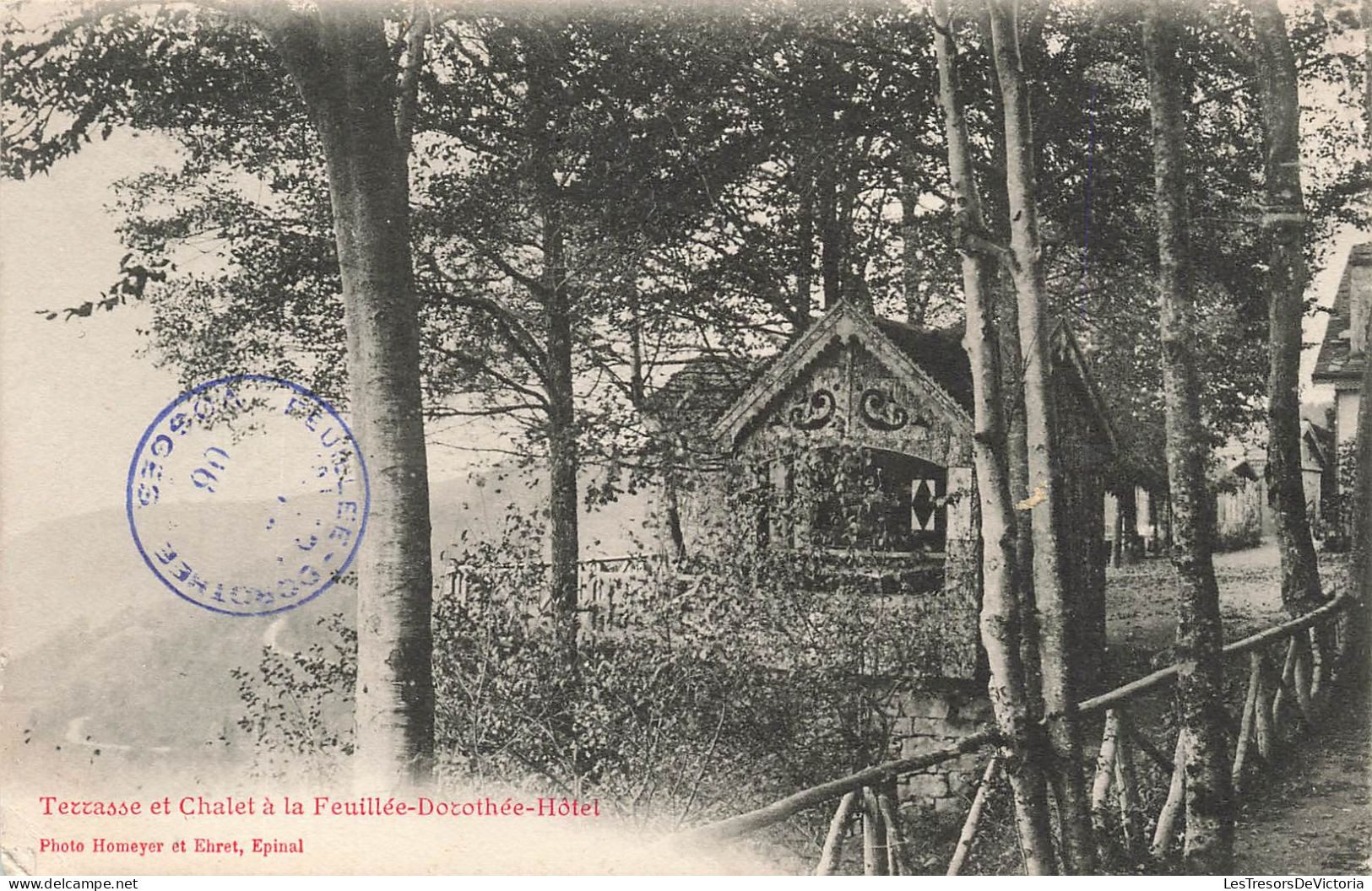 HOTELS ET RESTAURANTS - Terrasse Et Chalet à La Feuillée - Dorothée - Hôtel - Carte Postale Ancienne - Hotels & Restaurants