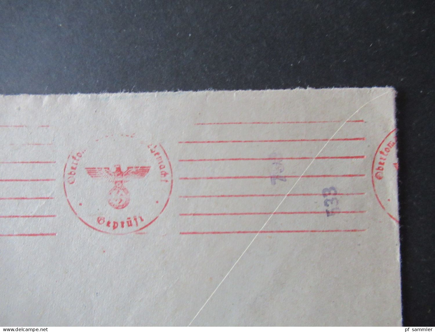 Kroatien 1941 OKW Zensurstempel Umschlag Verlag Naklada Edizione Europa Za Dom Neue Ordnung Pokret Alarm Zagreb - Croatie