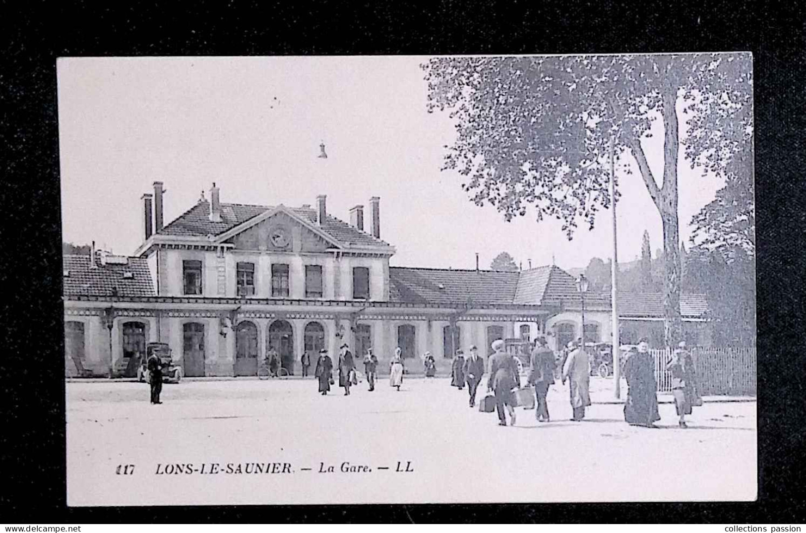 Cp, Chemin De Fer , La Gare, 39, Lons Le Saunier, Vierge, Ed. Lévy Et Neurdein Réunis - Stazioni Senza Treni
