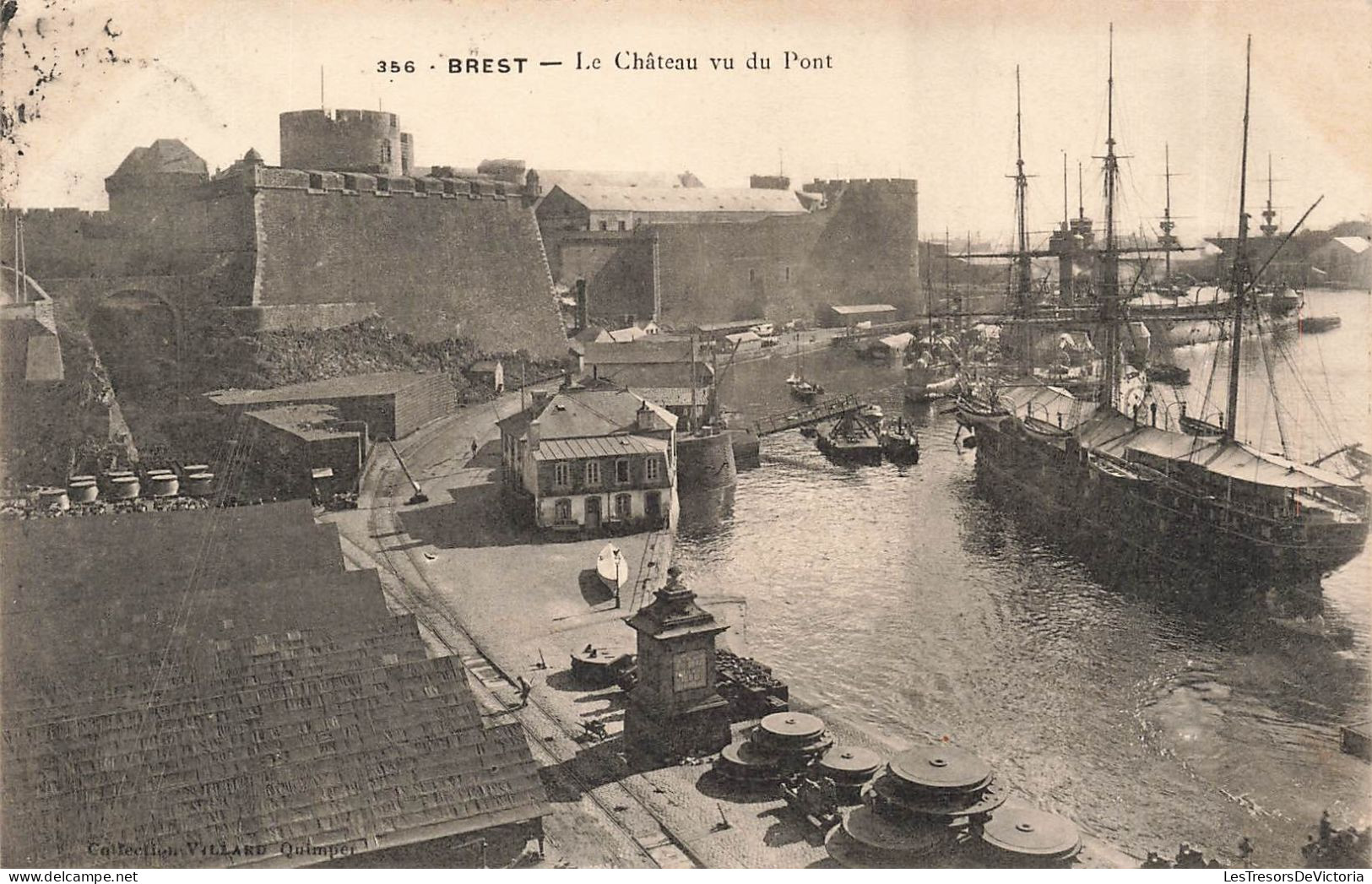 FRANCE - Brest - Le Château Vu Du Pont - Carte Postale Ancienne - Brest