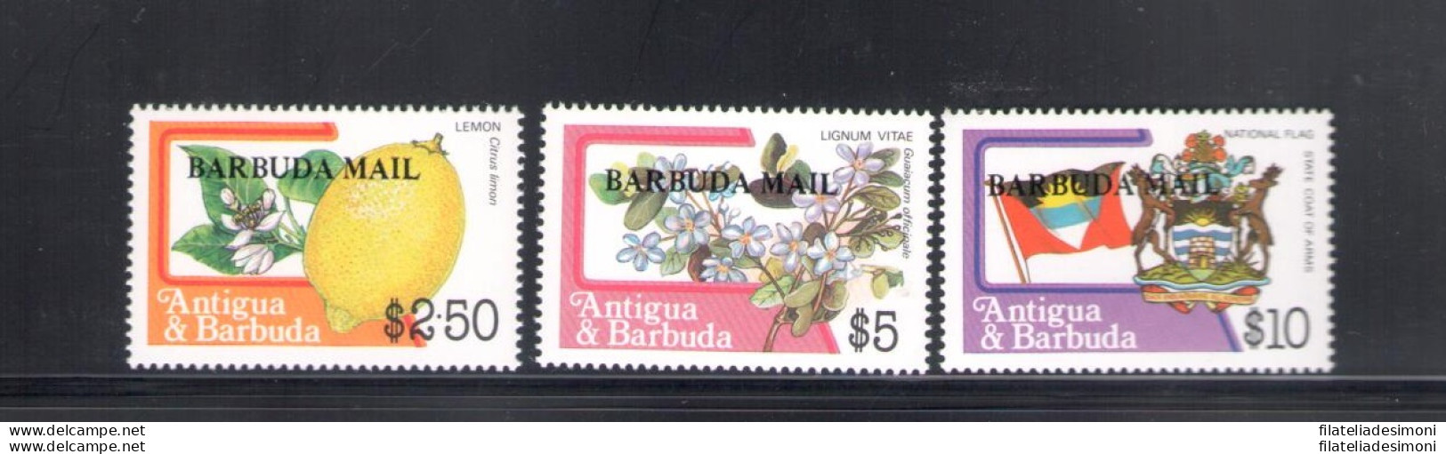 1983 Antigua - Yvert Et Tellier N. 701-18 - Serie Ordinaria - Fiori E Frutti - 18 Valori - MNH** - Other & Unclassified