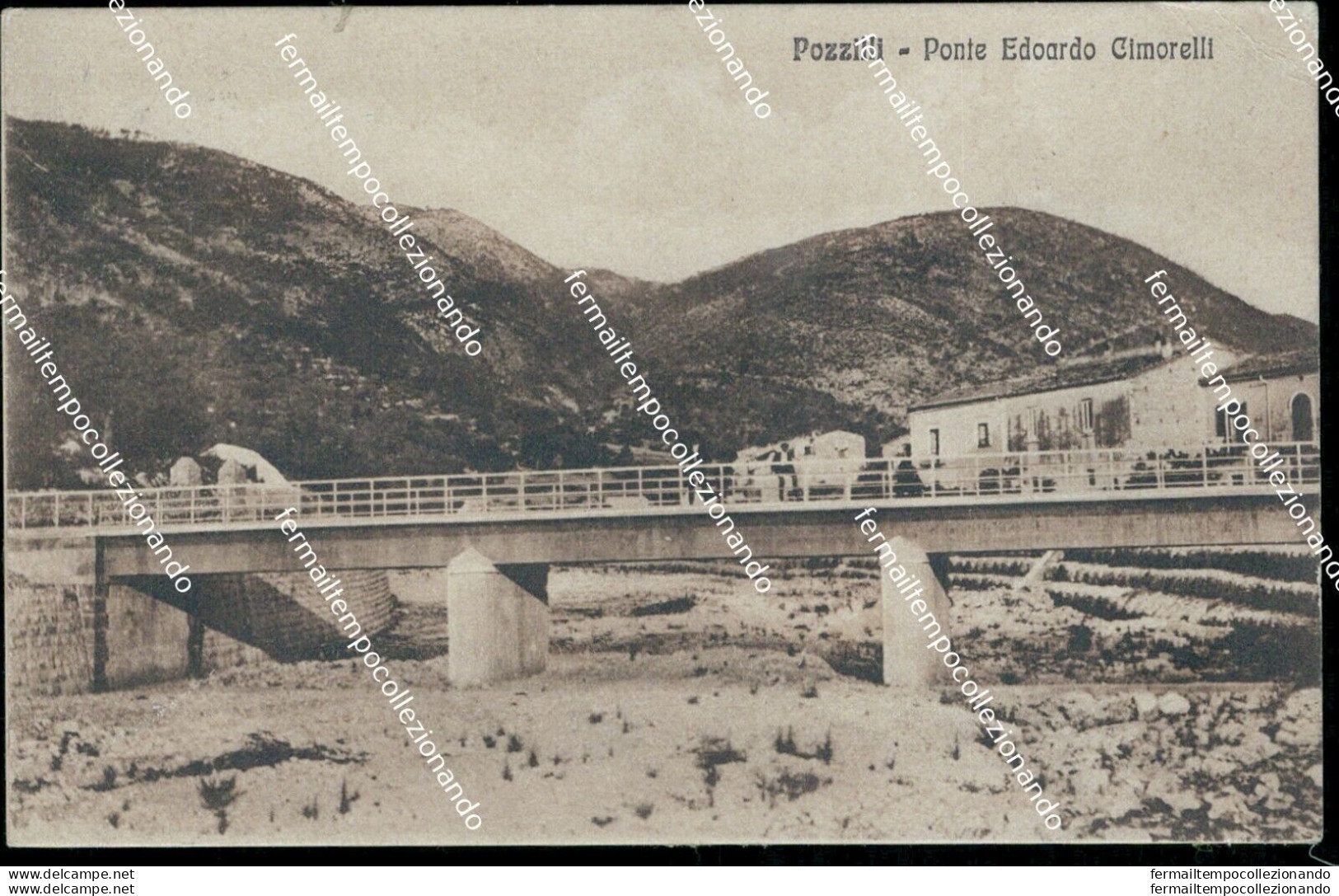Ba639 Cartolina Pozzilli Ponte Edoardo Cimorelli Provincia Di Isernia - Isernia