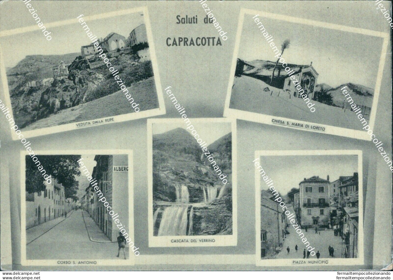 Bi143 Cartolina Saluti Da Capracotta Provincia Di Isernia - Isernia