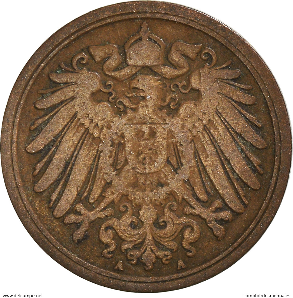 Monnaie, Empire Allemand, Pfennig, 1891 - 1 Pfennig