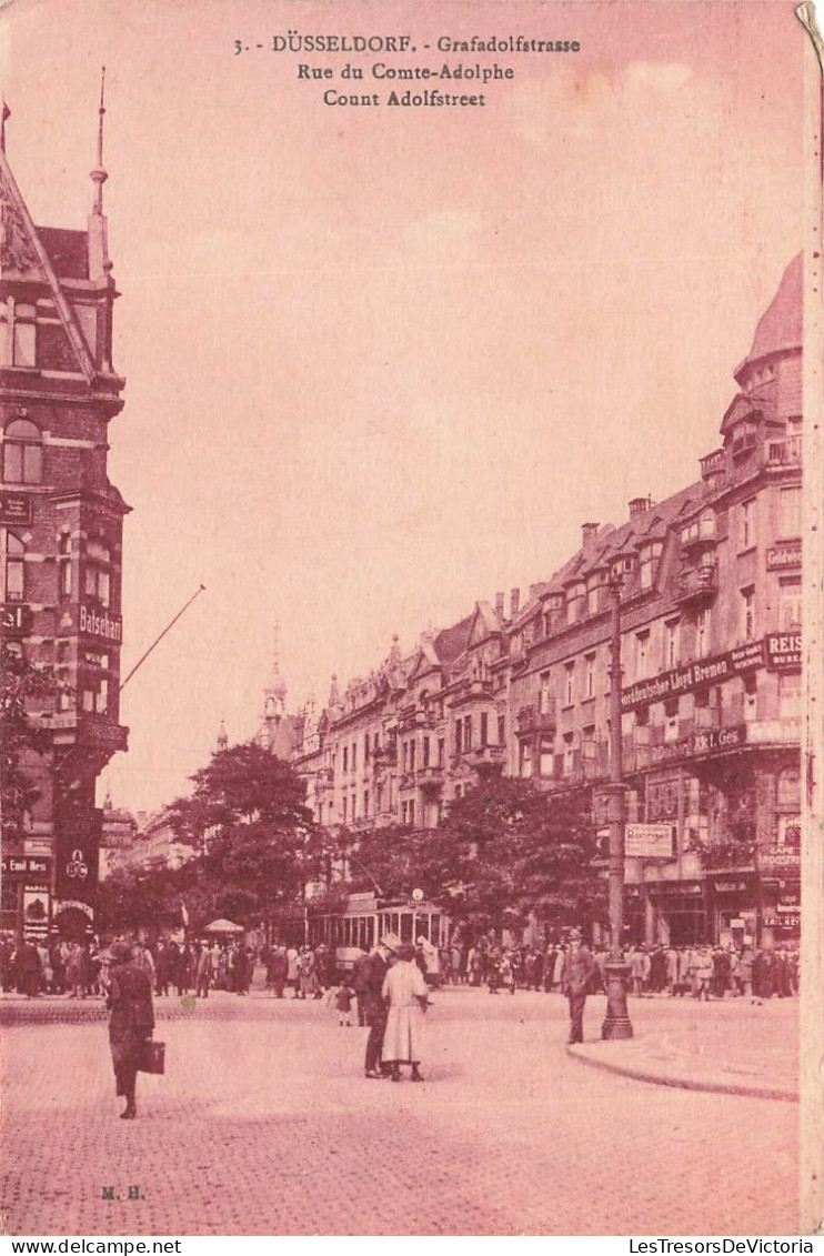 ALLEMAGNE - Dusseldrof - Grafadolfstrasse - Rue Du Comte Adolphe - Carte Postale Ancienne - Duesseldorf