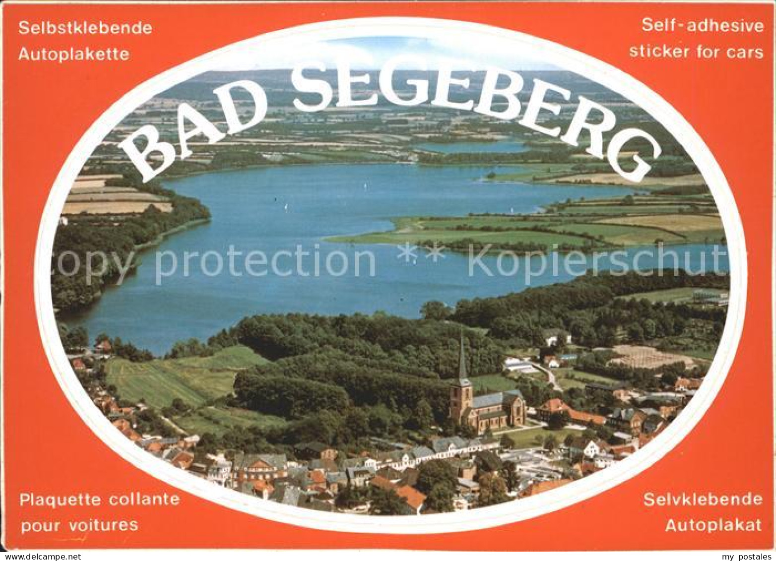 42075654 Bad Segeberg Fliegeraufnahme Autoplakette Bad Segeberg - Bad Segeberg