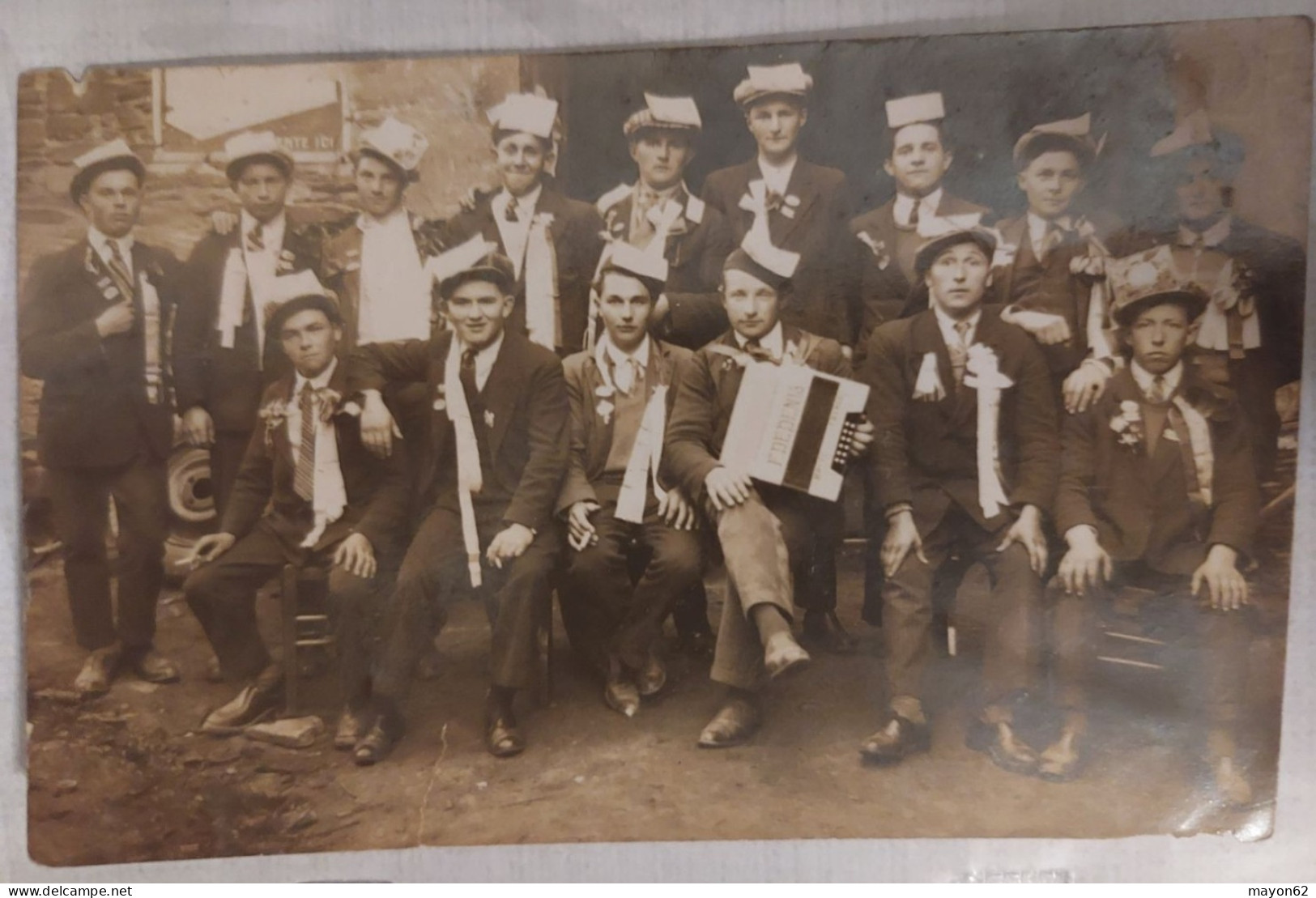 BRIVE LA GAILLARDE - (19) [RARE] Carte Photo Société Musicale "Les Accordéonistes De L'usine François Dedenis" - Brive La Gaillarde