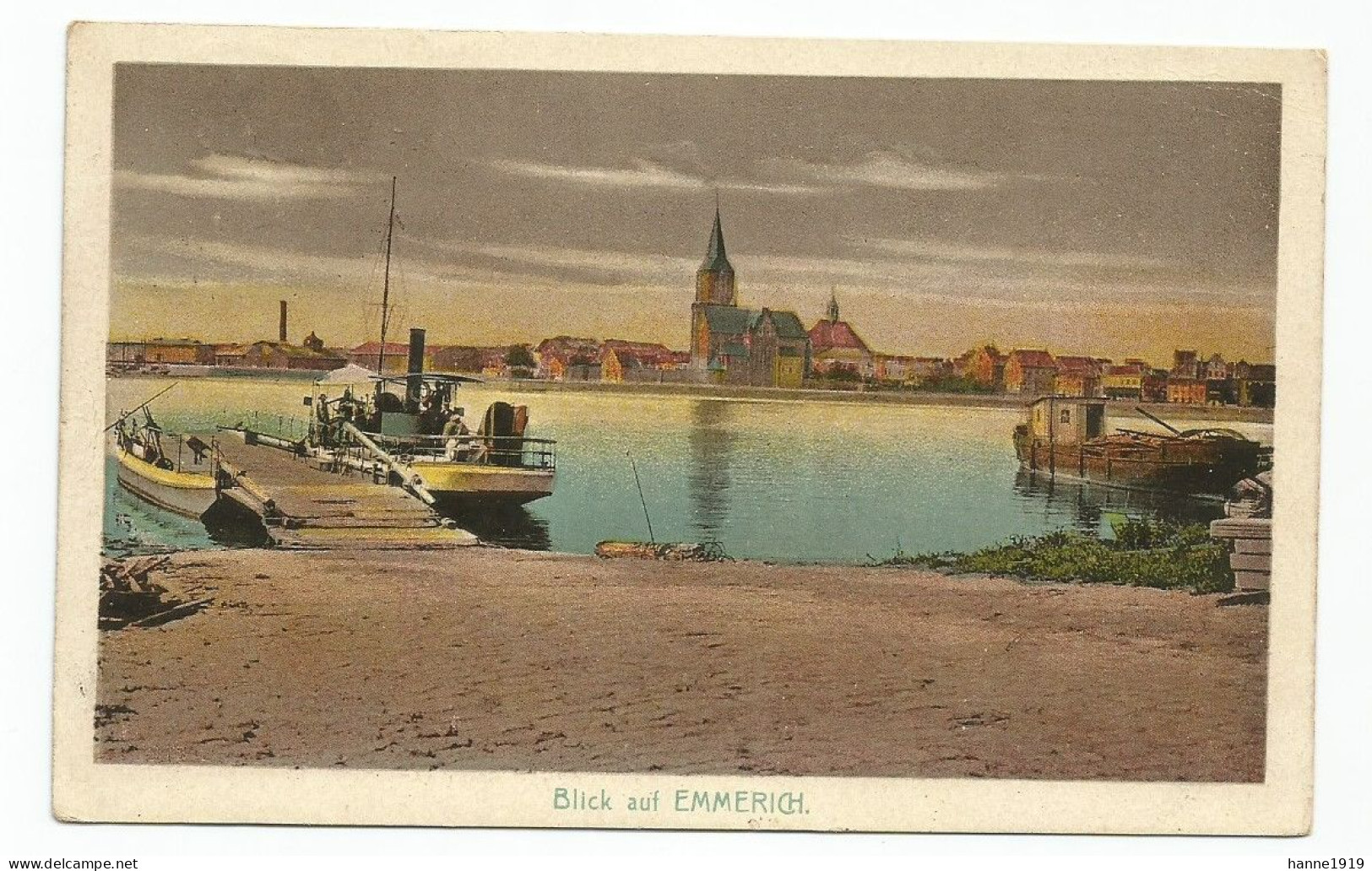 Emmerich Nordrhein Westfalen Briefstempel 1922 Tournai Doornik Htje - Emmerich