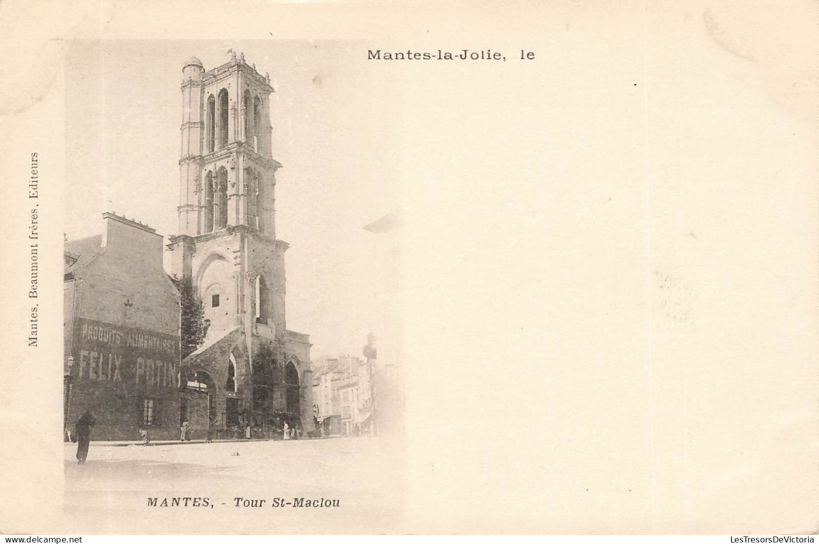 FRANCE - Mantes La Jolie - Vue Générale De La Tour Saint Maclou - Carte Postale Ancienne - Mantes La Jolie