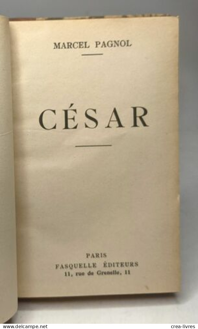 César + Marius + Fanny - Franse Schrijvers