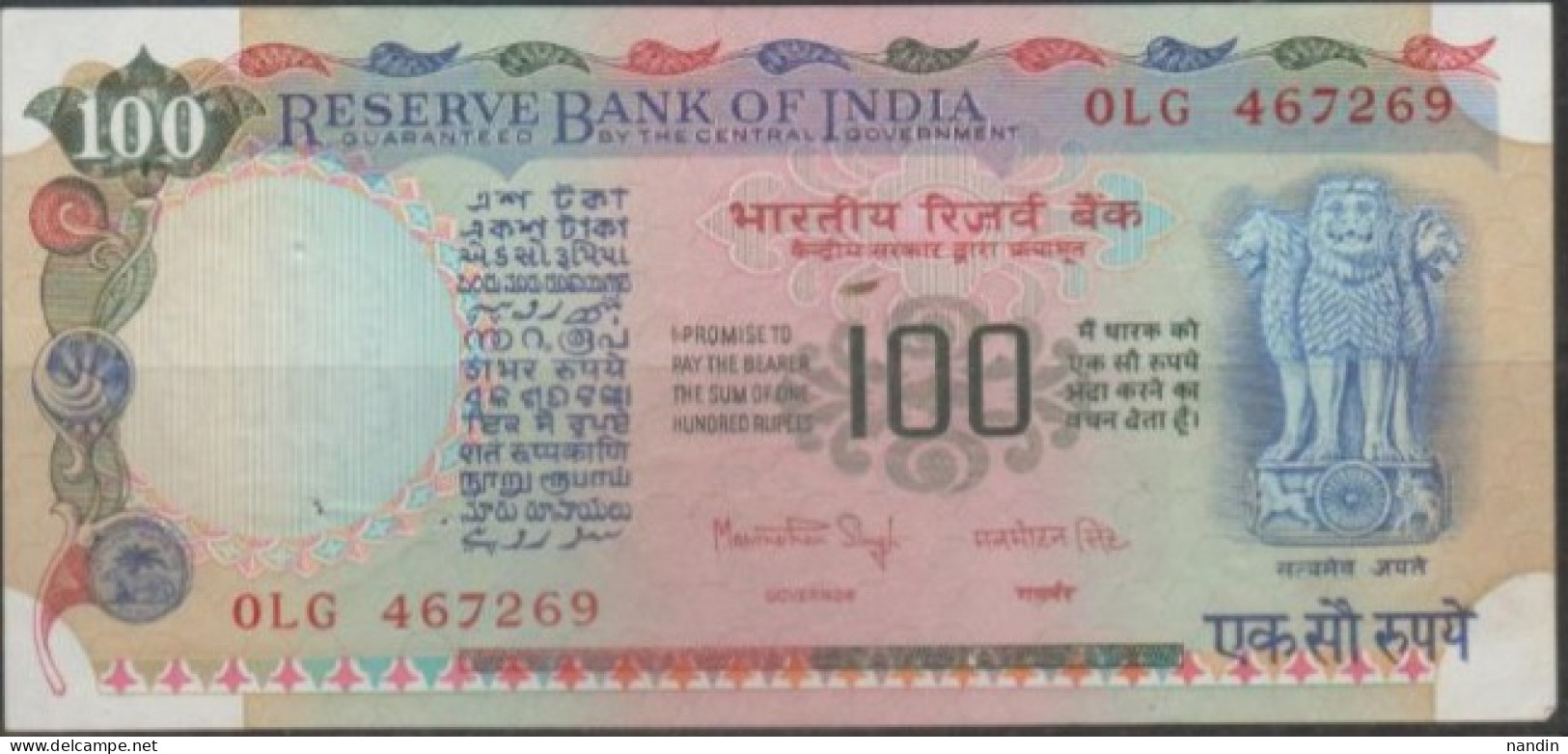 India 100 Rupees - OLD Note With Signature MONMOHAN SINGH (1982-85) Used - Inde