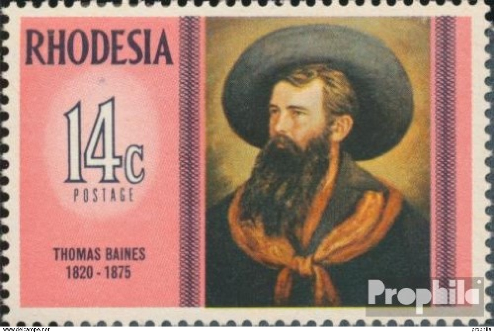 Rhodesien 159 (kompl.Ausg.) Postfrisch 1975 Baines - Rhodesien (1964-1980)
