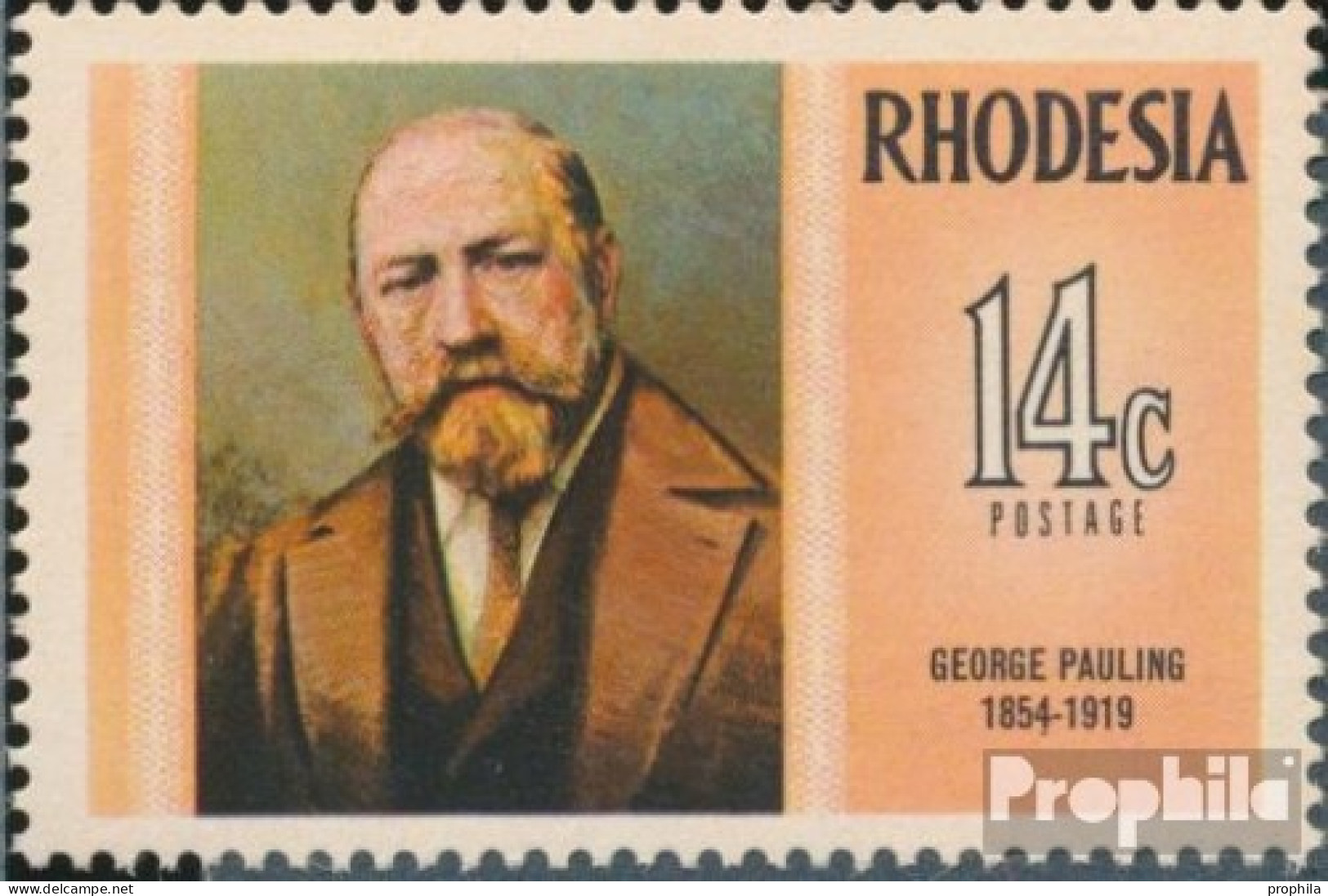 Rhodesien 139 (kompl.Ausg.) Postfrisch 1974 Persönlichkeiten - Rhodésie (1964-1980)
