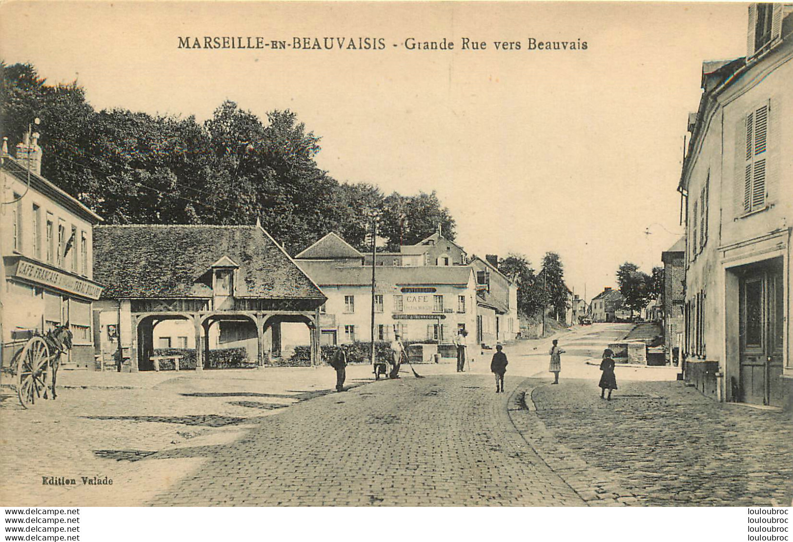 MARSEILLE EN BEAUVAISIS GRANDE RUE VERS BEAUVAIS - Marseille-en-Beauvaisis