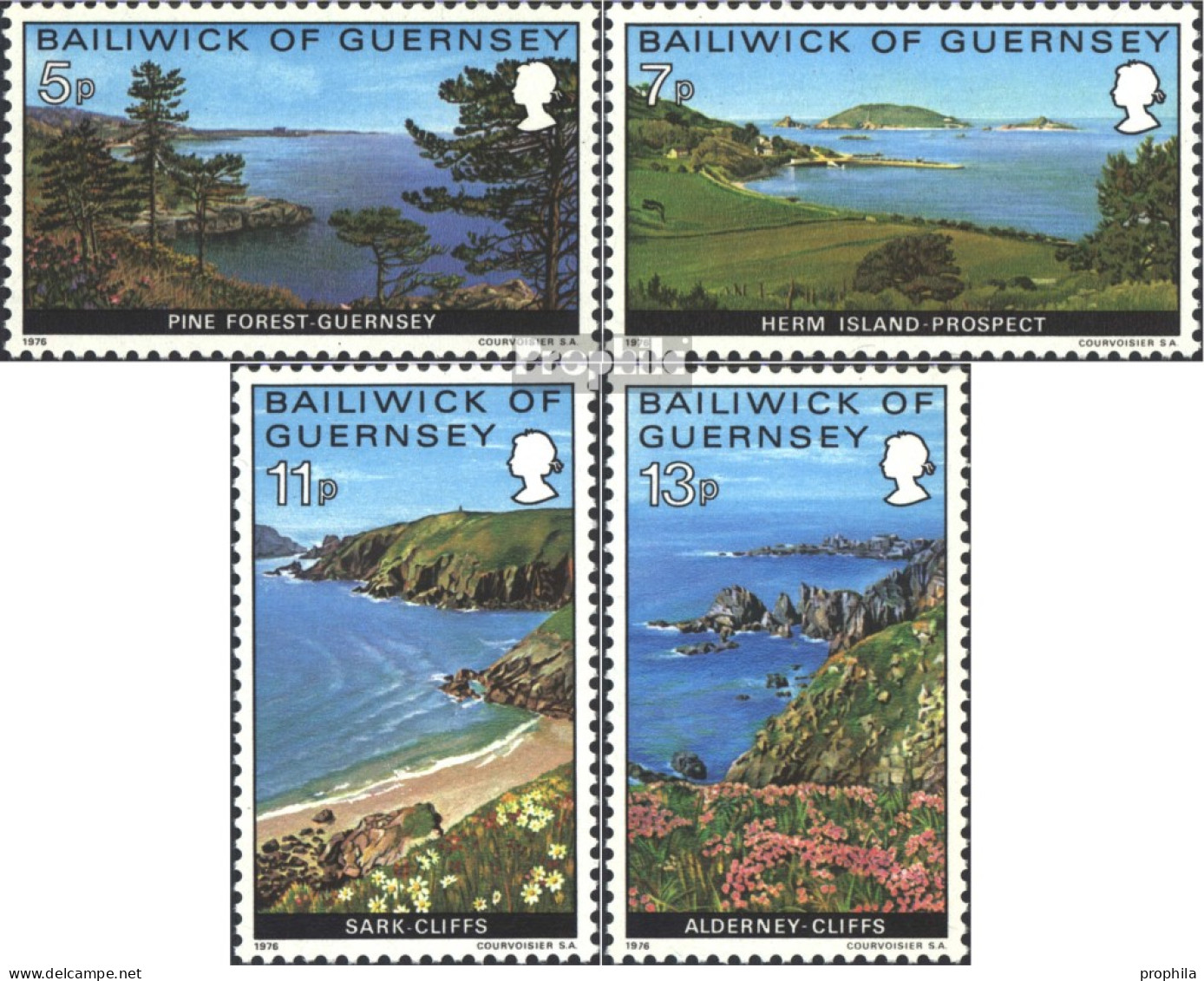 GB - Guernsey 137-140 (kompl.Ausg.) Postfrisch 1976 Landschaften - Guernesey