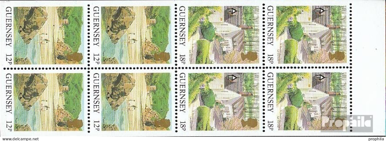 GB - Guernsey Hbl31 Postfrisch 1989 Ansichten - Guernesey