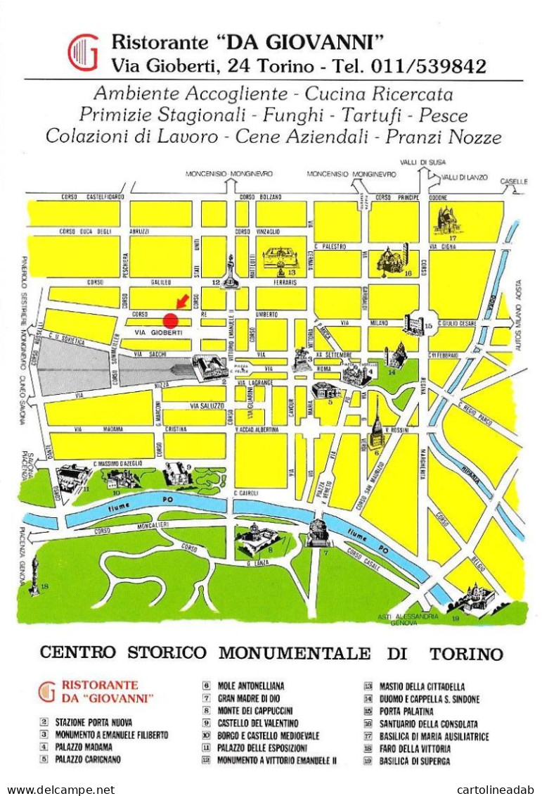 [MD8579] CPM - TORINO - RISTORANTE DA GIOVANNI - PERFETTA - Non Viaggiata - Cafés, Hôtels & Restaurants