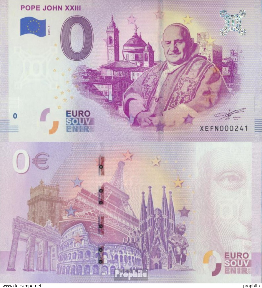 Vatikanstadt Souvenirschein Papst Johannes XXIII. Bankfrisch 2019 0 Euro Papst Johannes XXIII. - Vaticano (Ciudad Del)