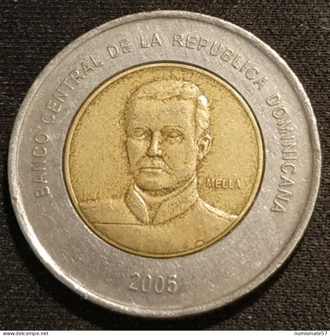 REPUBLIQUE DOMINICAINE - 10 PESOS 2005 - Matías Ramón Mella - KM 106 - Dominicana