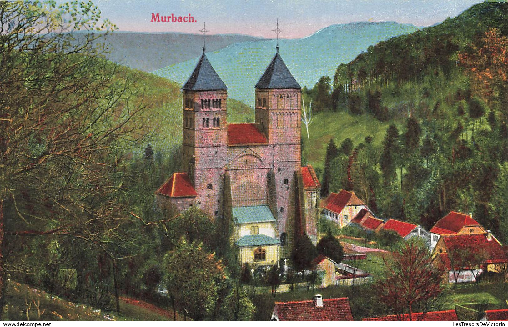 FRANCE - Murbach - Eglise - Colorisé - Carte Postale Ancienne - Murbach