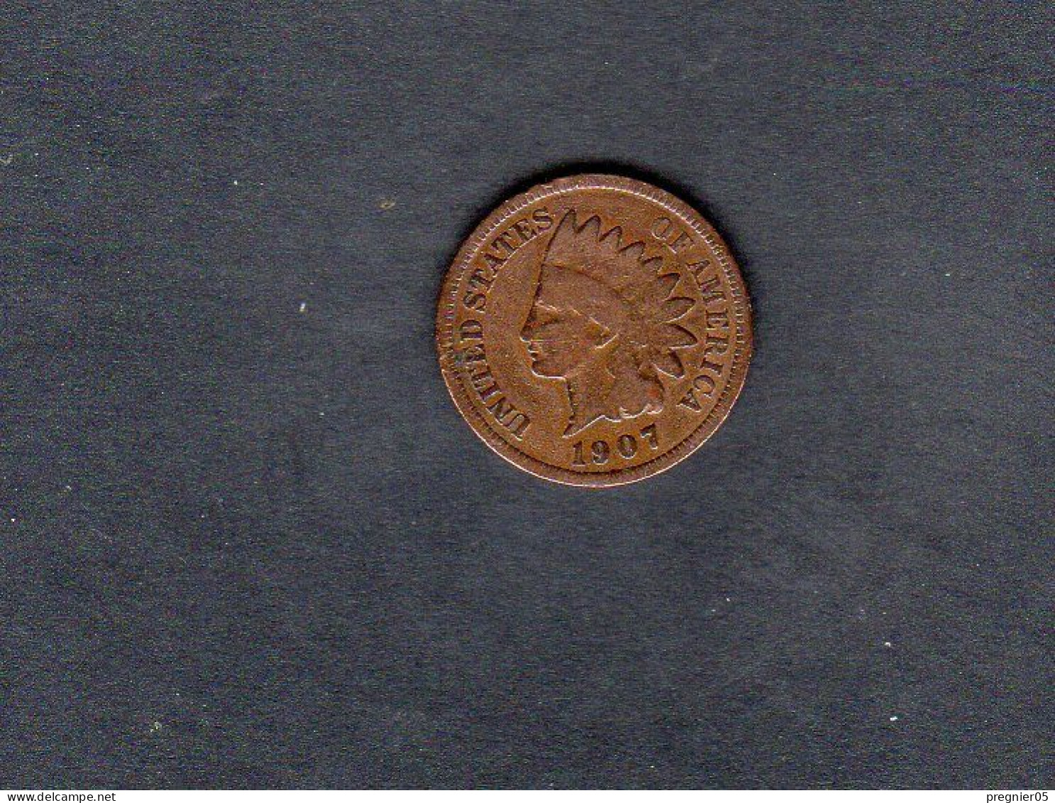 USA - Pièce 1 Cent "Indian Head" 1907 TB/F  KM.090a - 1859-1909: Indian Head