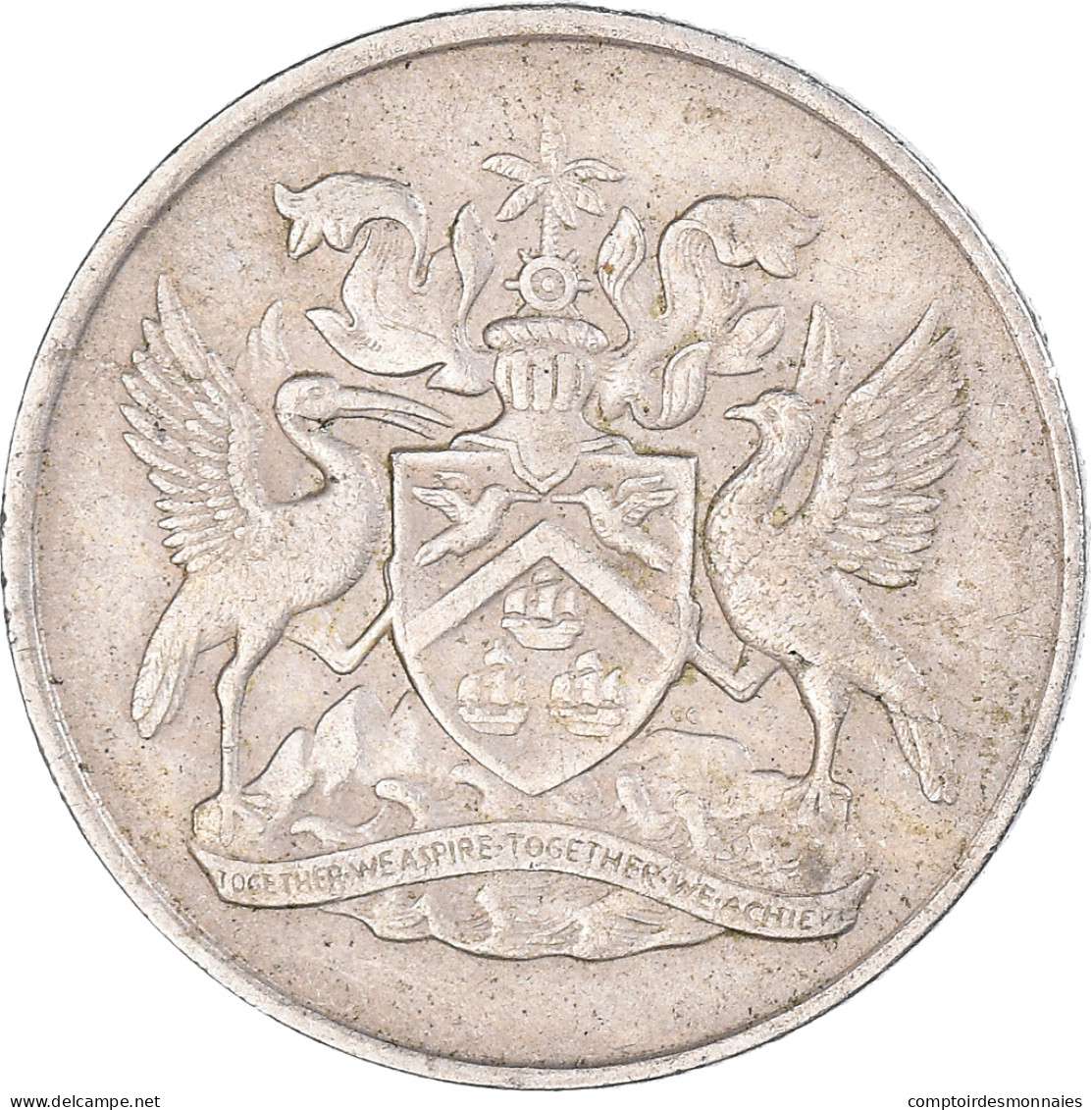 Monnaie, Trinité-et-Tobago, 25 Cents, 1966 - Trinité & Tobago