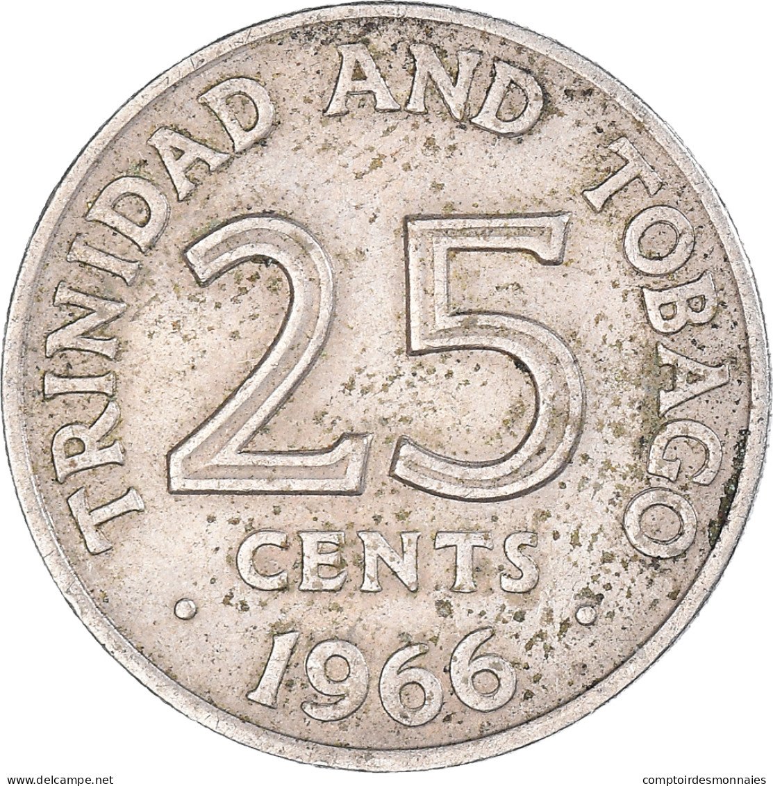 Monnaie, Trinité-et-Tobago, 25 Cents, 1966 - Trindad & Tobago