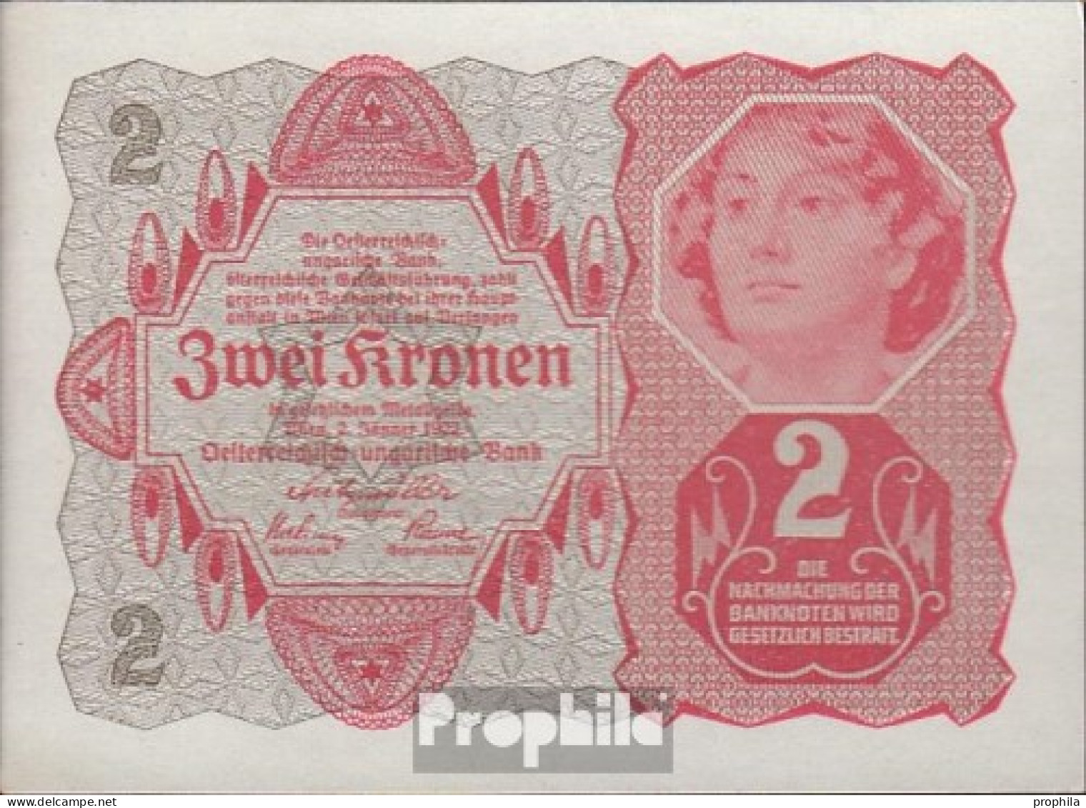 Österreich Kat-Nr.: 200 (74) Bankfrisch 1922 2 Kronen - Oesterreich